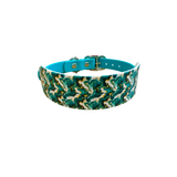 Teal Marble - Patterned Collar