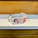 Agility (White & Red) - Patterned Collar